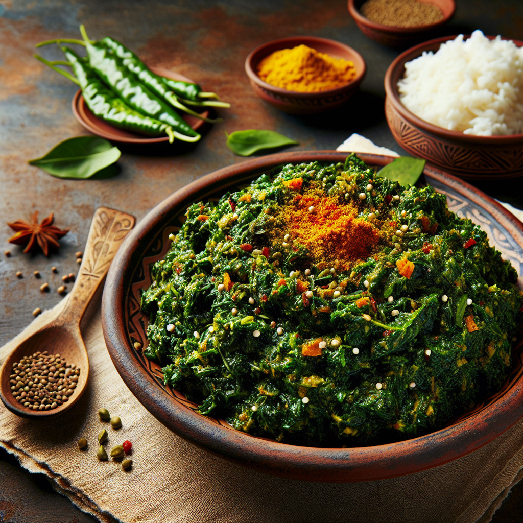 Nationalgericht Bangladesch: #Shak Bharta# (Rezept)