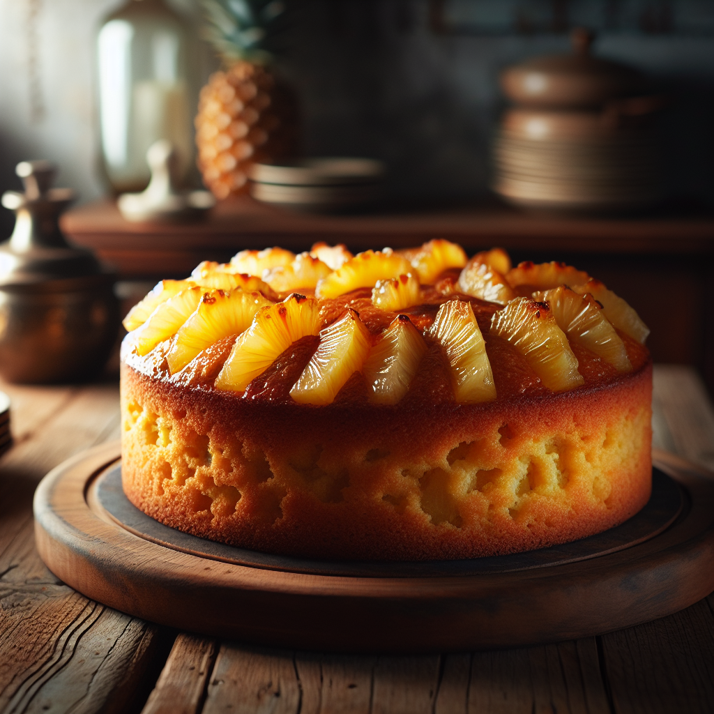 Nationalgericht Barbados: #Pineapple Rum Cake# (Rezept)