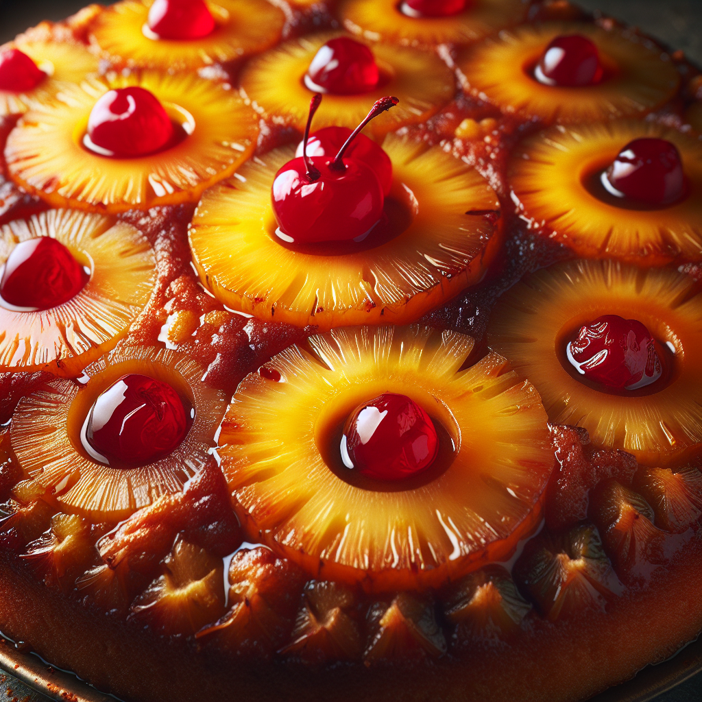 Nationalgericht Barbados: #Pineapple Upside-Down Cake# (Rezept)