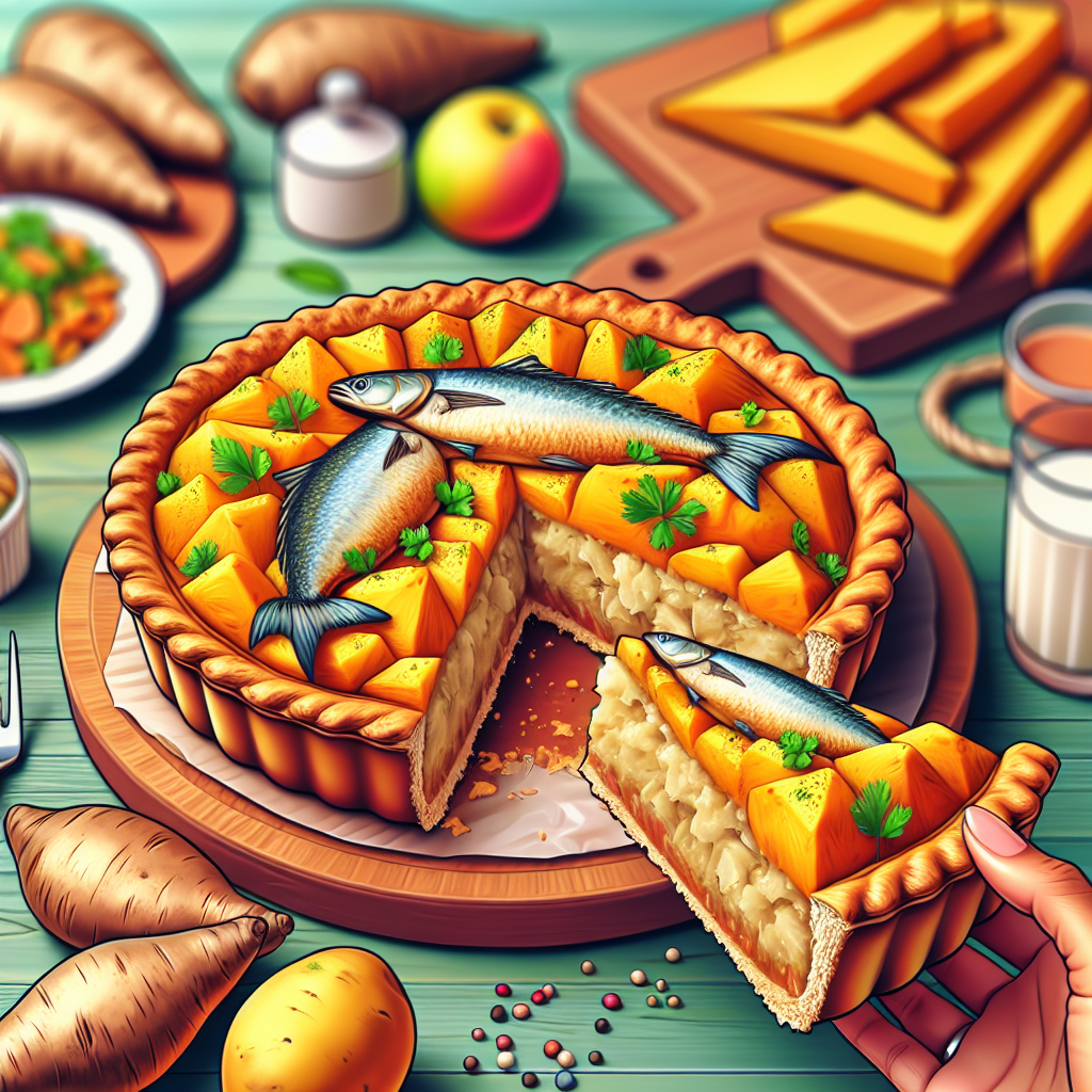 Nationalgericht Barbados: #Yam and Saltfish Pie# (Rezept)