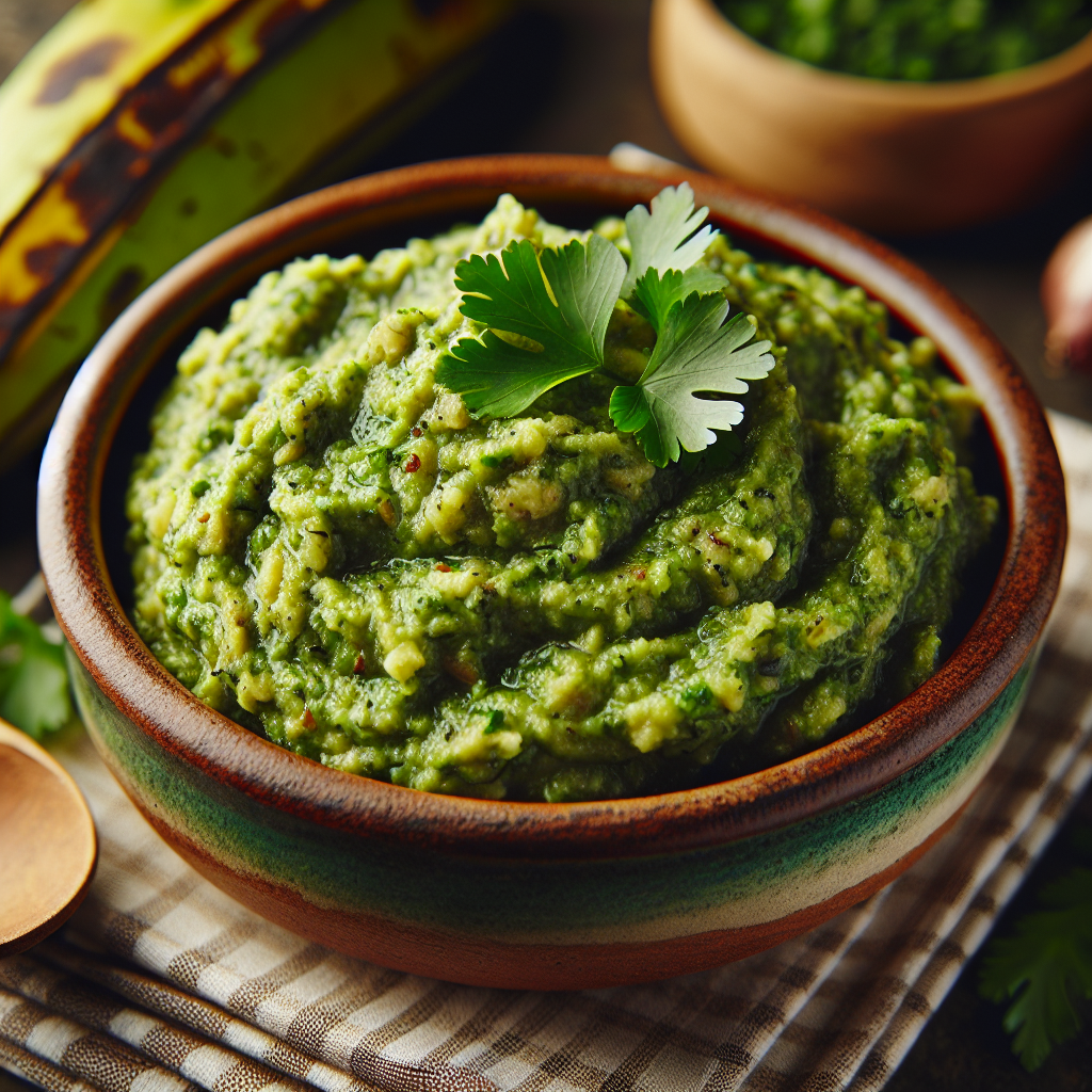 Nationalgericht Belize: #Green Plantain Mash# (Rezept)
