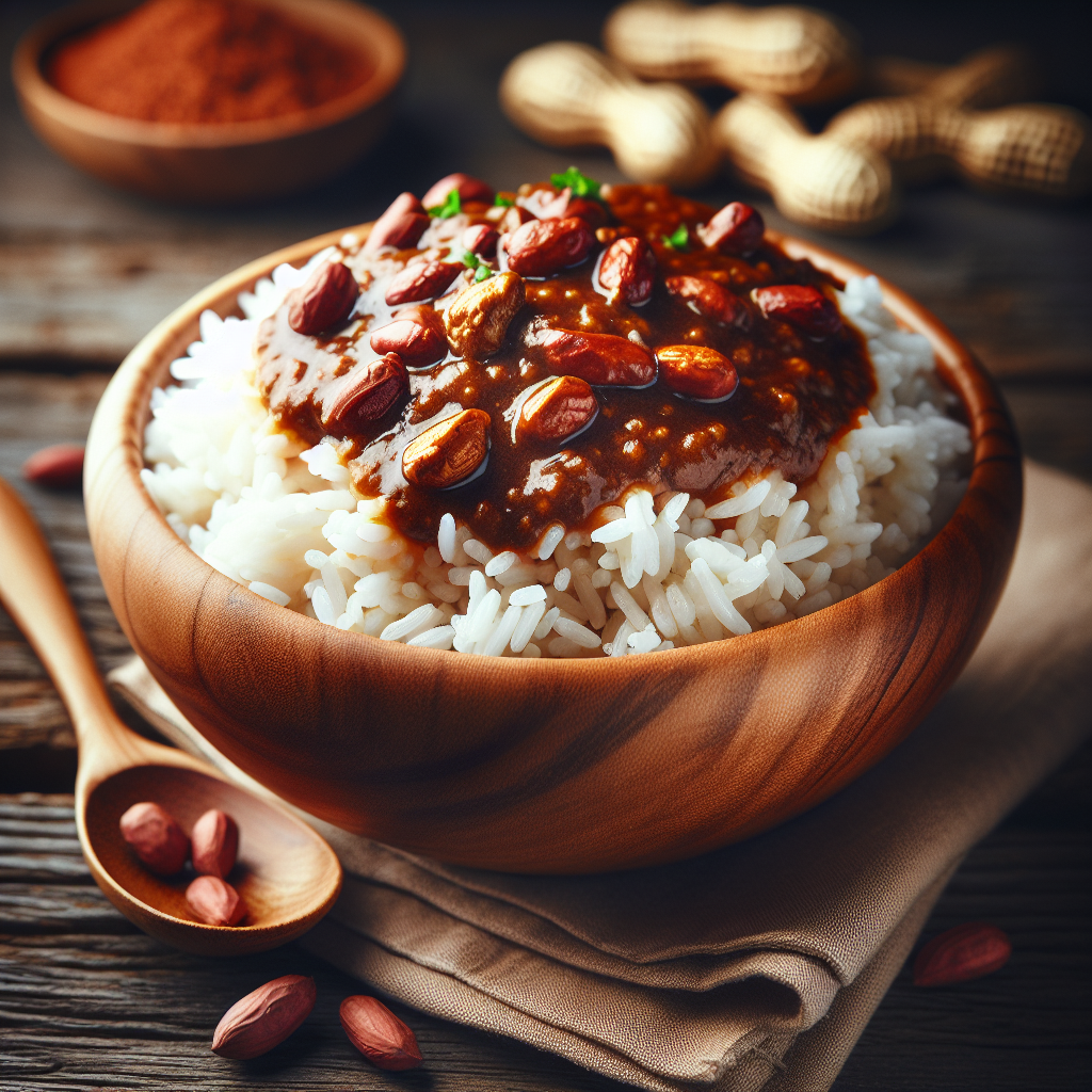 Nationalgericht Benin: #Riz Sauce d’Arachide# (Rezept)