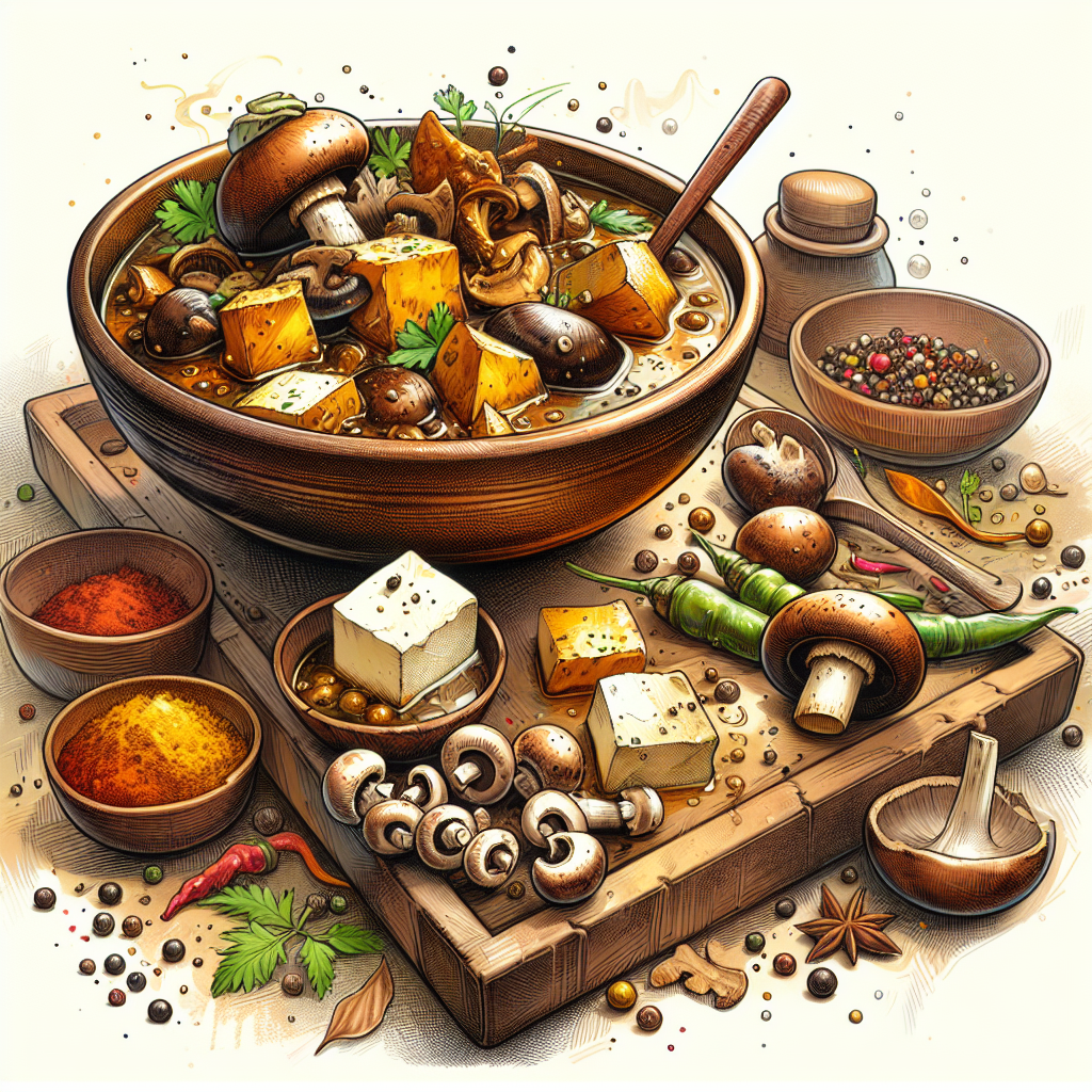 Nationalgericht Bhutan: Datshi mit Pilzen (Rezept)