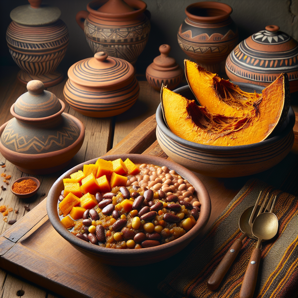 Nationalgericht Botswana: #Dikgobe with Pumpkin# (Rezept)