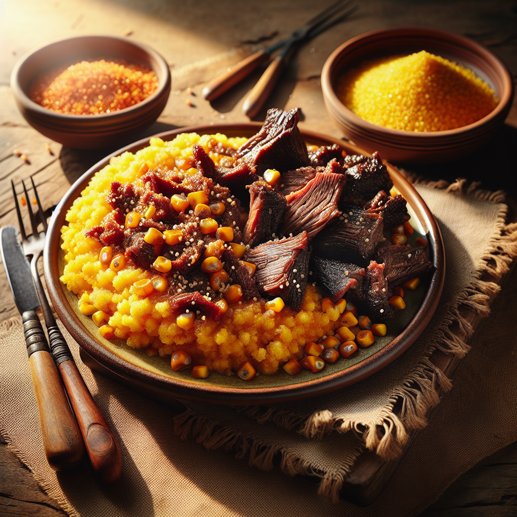Nationalgericht Botswana: Samp with Dried Meat (Rezept)