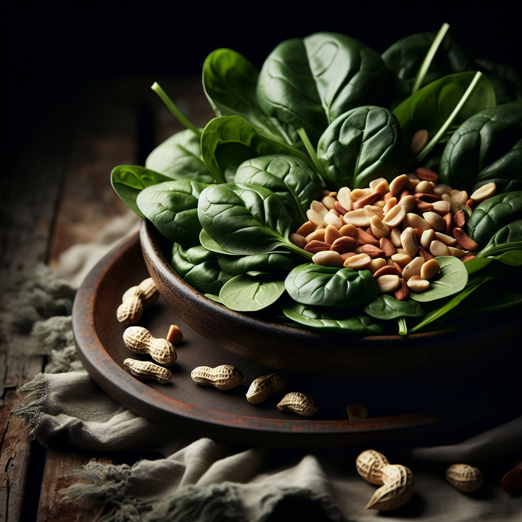 Nationalgericht Botswana: Spinach with Peanuts (Rezept)