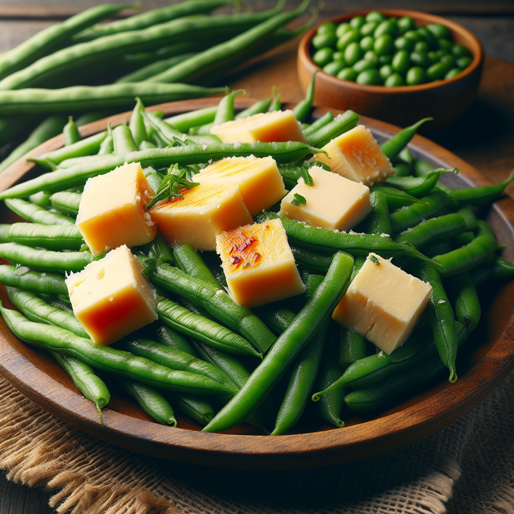 Nationalgericht Brasilien: #Feijão Verde com Queijo Coalho# (Rezept)