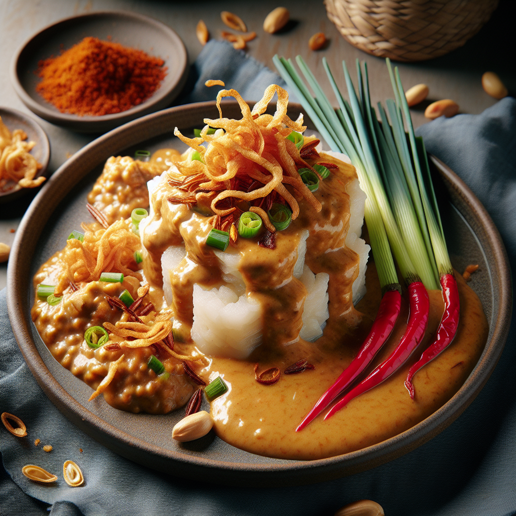 Nationalgericht Brunei: #Lontong Kuah Kacang# (Rezept)