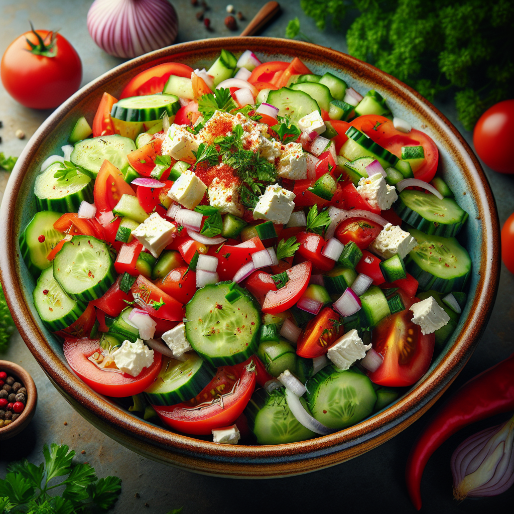 Nationalgericht Bulgarien: #Shopska Salata# (Rezept)