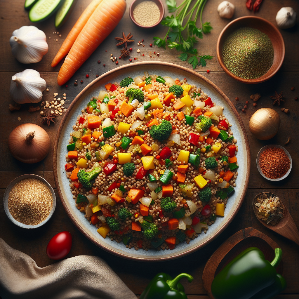 Nationalgericht Burkina Faso: #Fonio aux Légumes# (Rezept)