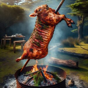 Nationalgericht Chile: #Cordero al Palo# (Rezept)