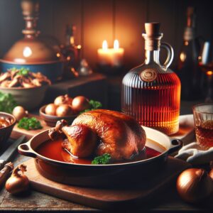 Nationalgericht Chile: #Pollito al Cognac# (Rezept)