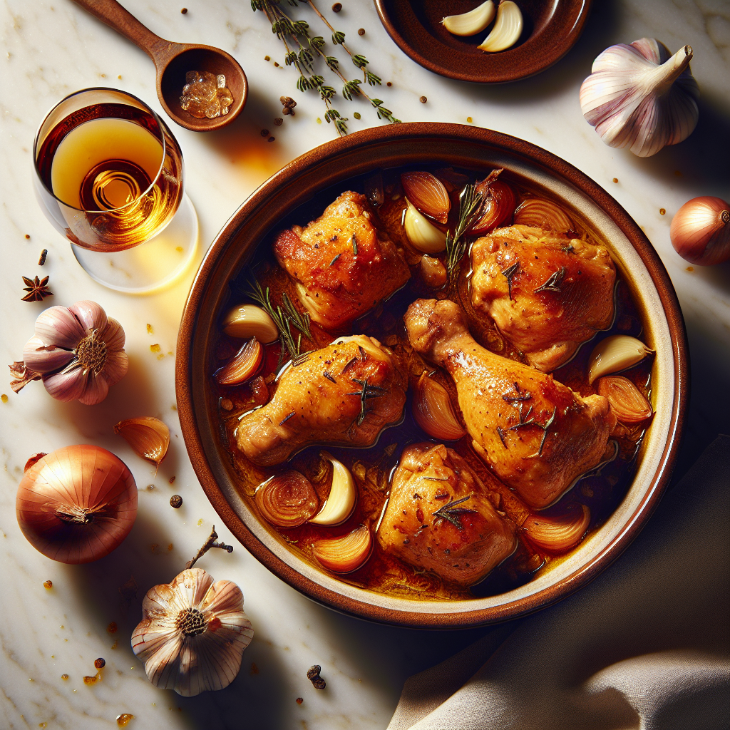Nationalgericht Chile: #Pollo al Cognac# (Rezept)