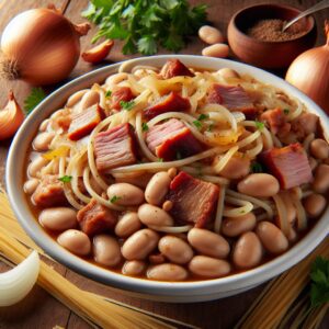 Nationalgericht Chile: #Porotos con Riendas# (Rezept)