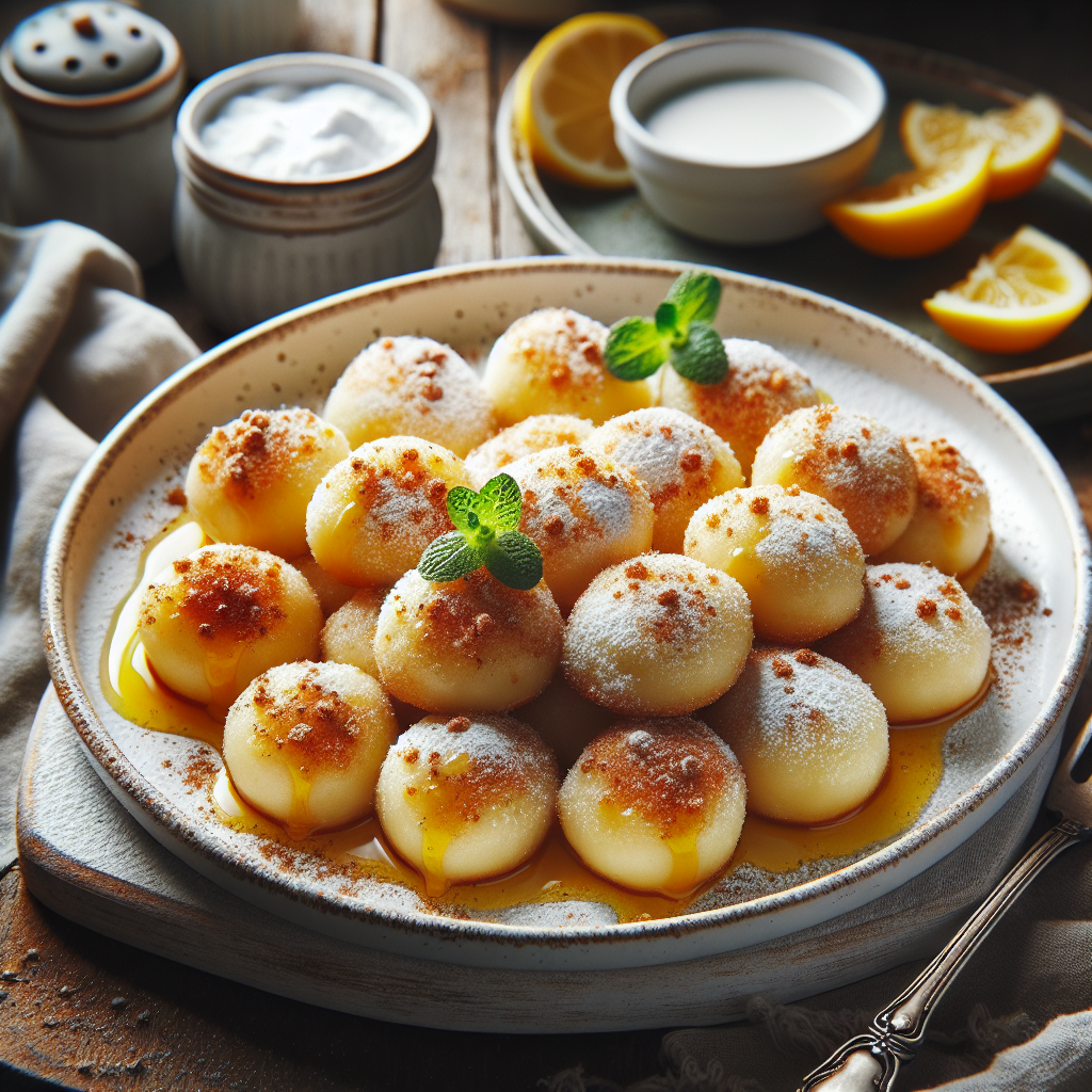 Nationalgericht Deutschland: #Dresdner Quarkkeulchen# (Rezept)