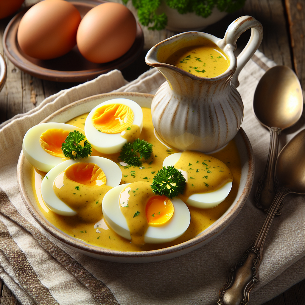 Nationalgericht Deutschland: Eier in Senfsauce (Rezept)