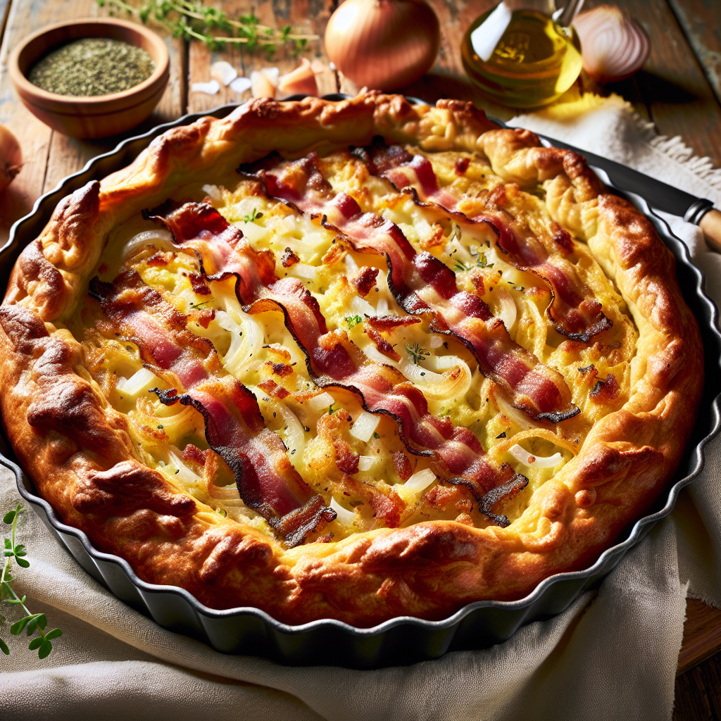 Nationalgericht Deutschland: Hessischer Speckkuchen (Rezept)