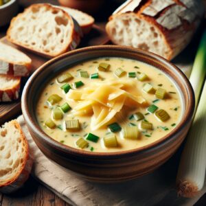 Nationalgericht Deutschland: ﻿﻿#Käse-Lauch Suppe# (Rezept)