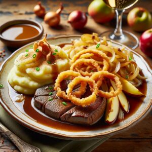 Nationalgericht Deutschland: #Kalbsleber Berliner Art# (Rezept)