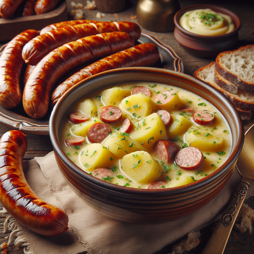 Nationalgericht Deutschland: #Kartoffelsuppe mit Wiener Würstchen# (Rezept)