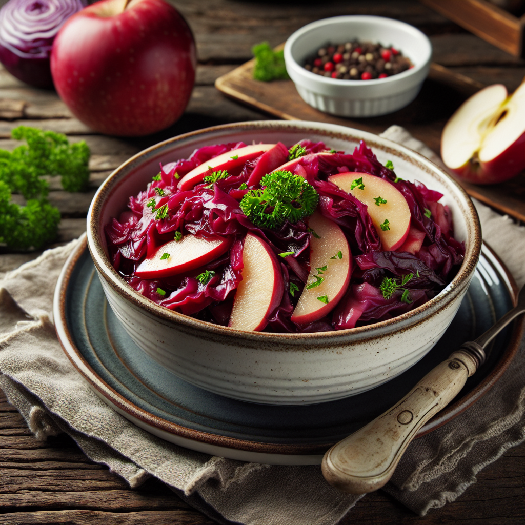 Nationalgericht Deutschland: #Rotkohl mit Äpfeln# (Rezept)