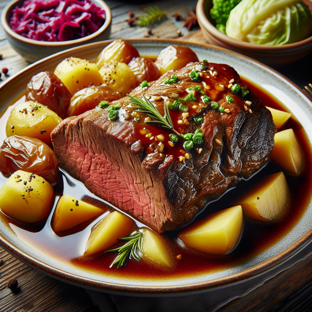 Nationalgericht Deutschland: #Sächsischer Sauerbraten# (Rezept)