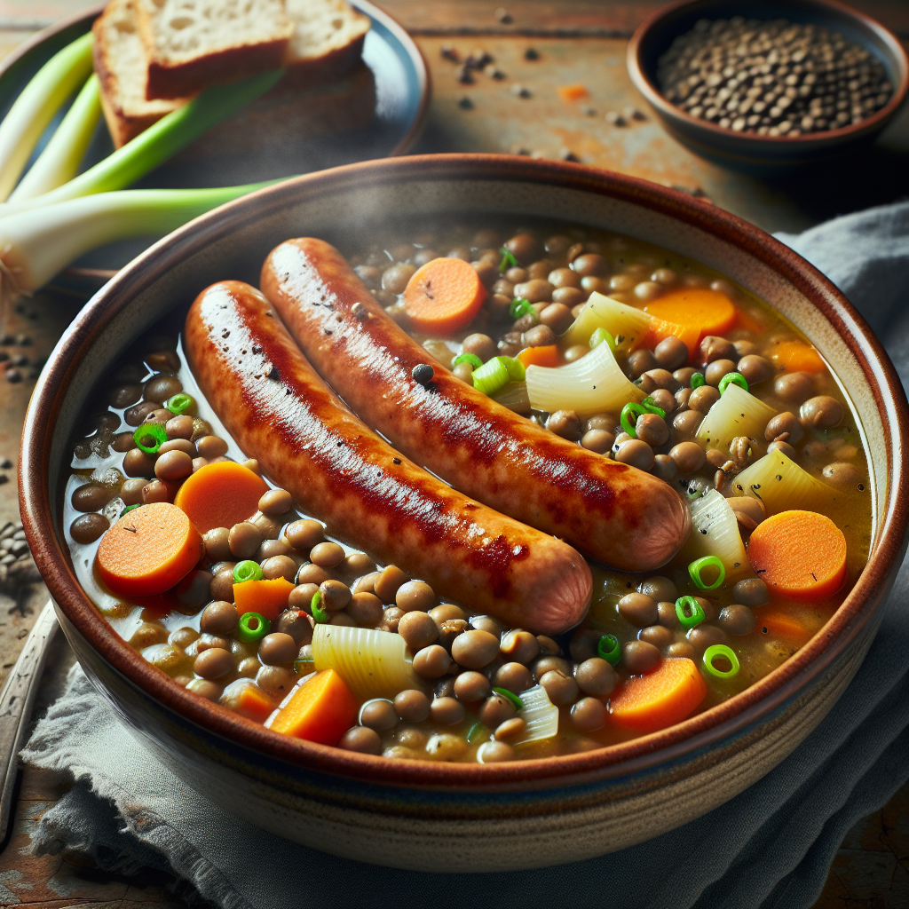 Nationalgericht Deutschland: #Schwäbischer Linsen-Eintopf# (Rezept)