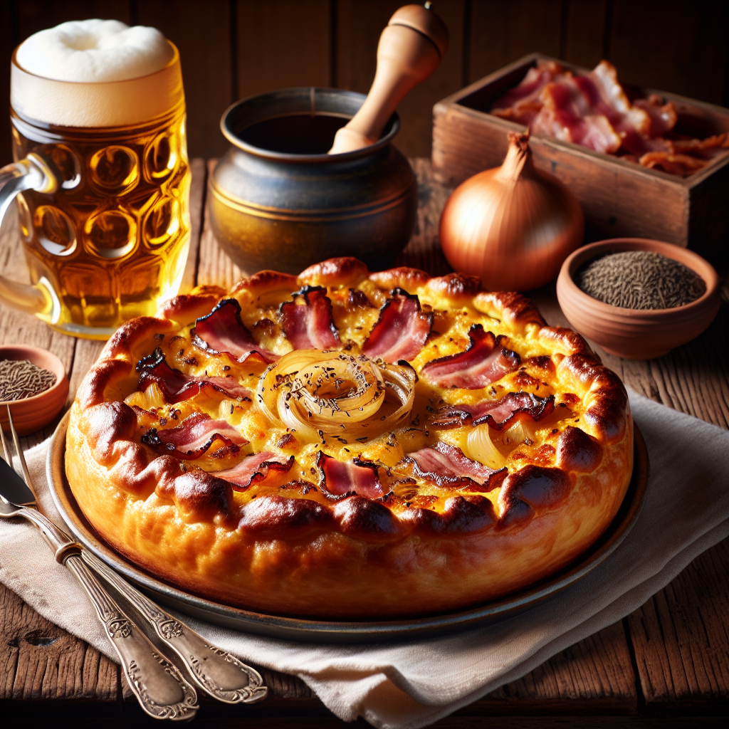 Nationalgericht Deutschland: #Zwiebelkuchen mit Speck# (Rezept)