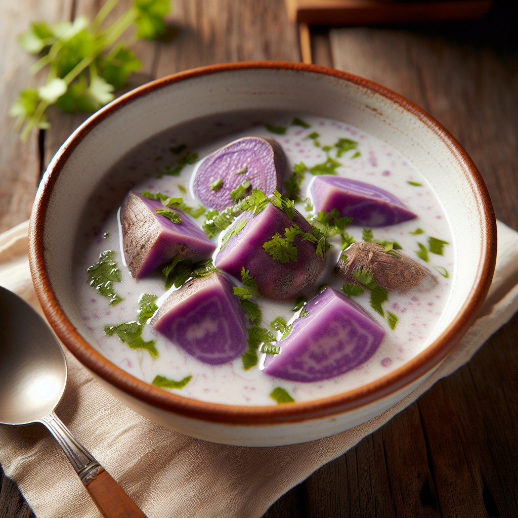 Nationalgericht Dominica: #Yam-Kokos-Suppe# (Rezept)