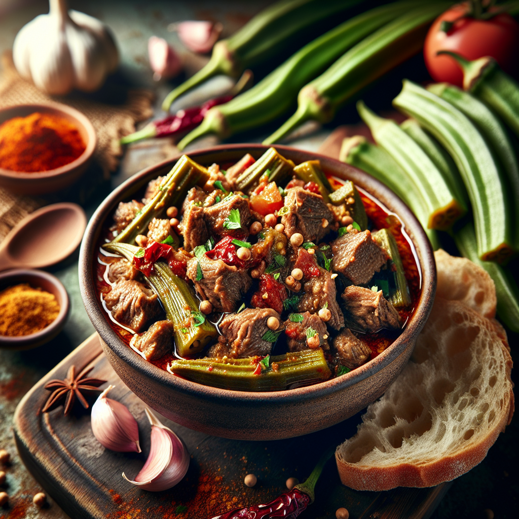 Nationalgericht Ägypten: #Bamya bil Lahm# (Rezept)