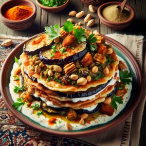 Nationalgericht Ägypten: #Eggplant Fatteh# (Rezept)