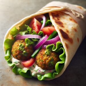 Nationalgericht Ägypten: #Falafel Wrap# (Rezept)