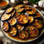 Nationalgericht Ägypten: #Fried Eggplant with Garlic Sauce# (Rezept)