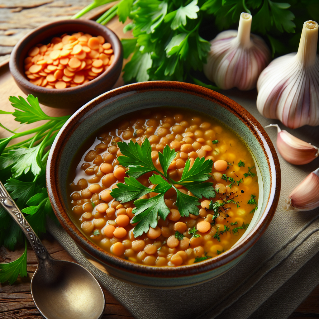 Nationalgericht Ägypten: Garlic Lentil Soup (Rezept)
