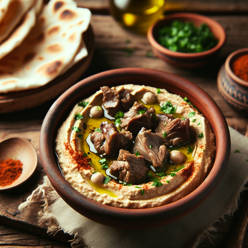 Nationalgericht Ägypten: Hummus with Lamb (Rezept)