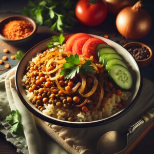 Nationalgericht Ägypten: #Lentil Mujadara# (Rezept)