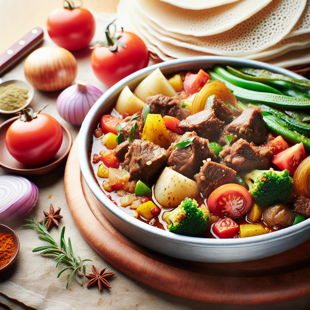 Nationalgericht Äthiopien: #Senafitch Tibs# (Rezept)