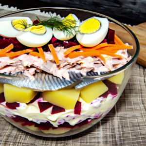 Nationalgericht Lettland: Siļķe kažokā (Rezept)