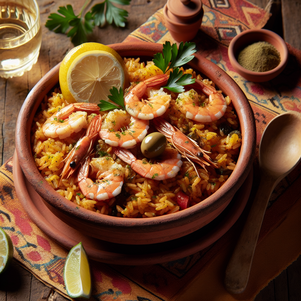 Nationalgericht Dominikanische Republik: #Locrio de Camarones# (Rezept)