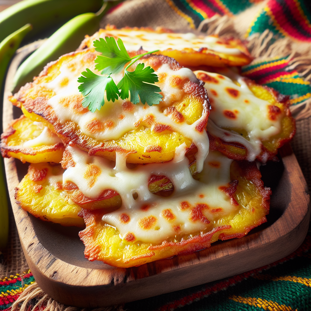 Nationalgericht Ecuador: #Patacones con Queso# (Rezept)