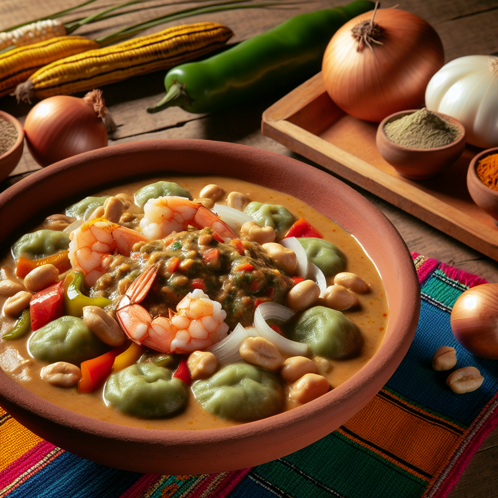 Nationalgericht Ecuador: #Sango de Camarones# (Rezept)