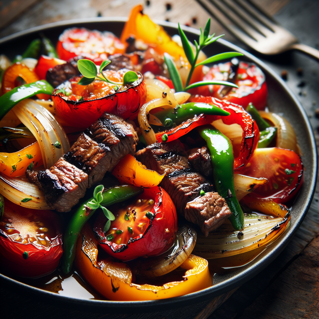 Nationalgericht El Salvador: #Carne salteada con verduras# (Rezept)
