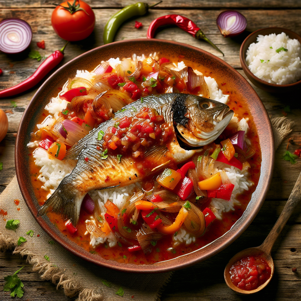 Nationalgericht El Salvador: #Pescado en salsa criolla# (Rezept)