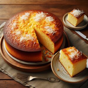 Nationalgericht Fiji: #Cassava and Coconut Cake# (Rezept)