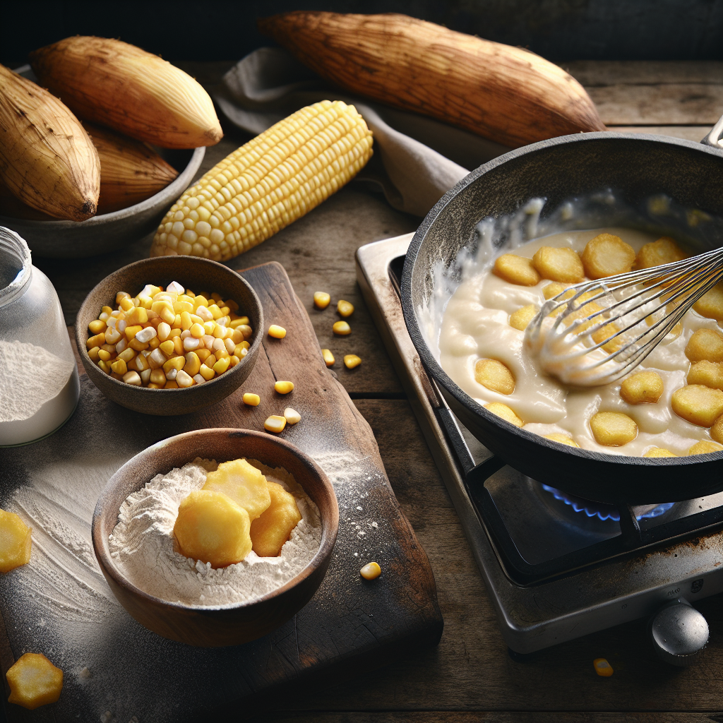 Nationalgericht Fiji: #Cassava and Corn Fritters# (Rezept)