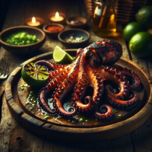 Nationalgericht Fiji: #Chargrilled Octopus with Lime# (Rezept)