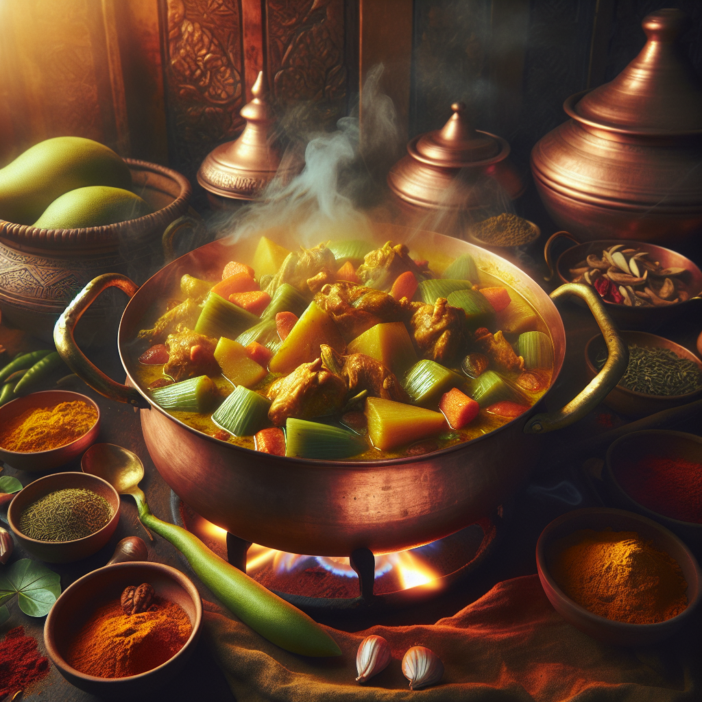 Nationalgericht Fiji: #Chicken and Breadfruit Curry# (Rezept)