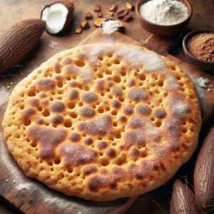Nationalgericht Fiji: #Coconut and Cassava Flatbread# (Rezept)