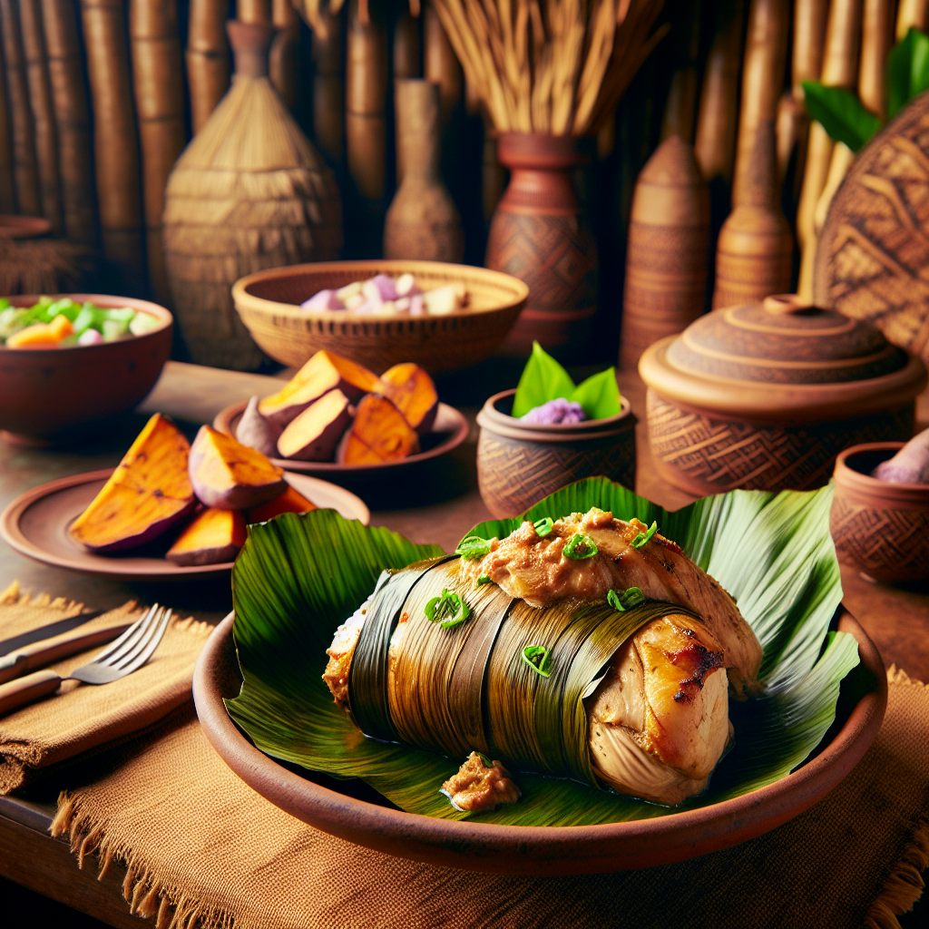 Nationalgericht Fiji: #Fijian Chicken Palusami# (Rezept)
