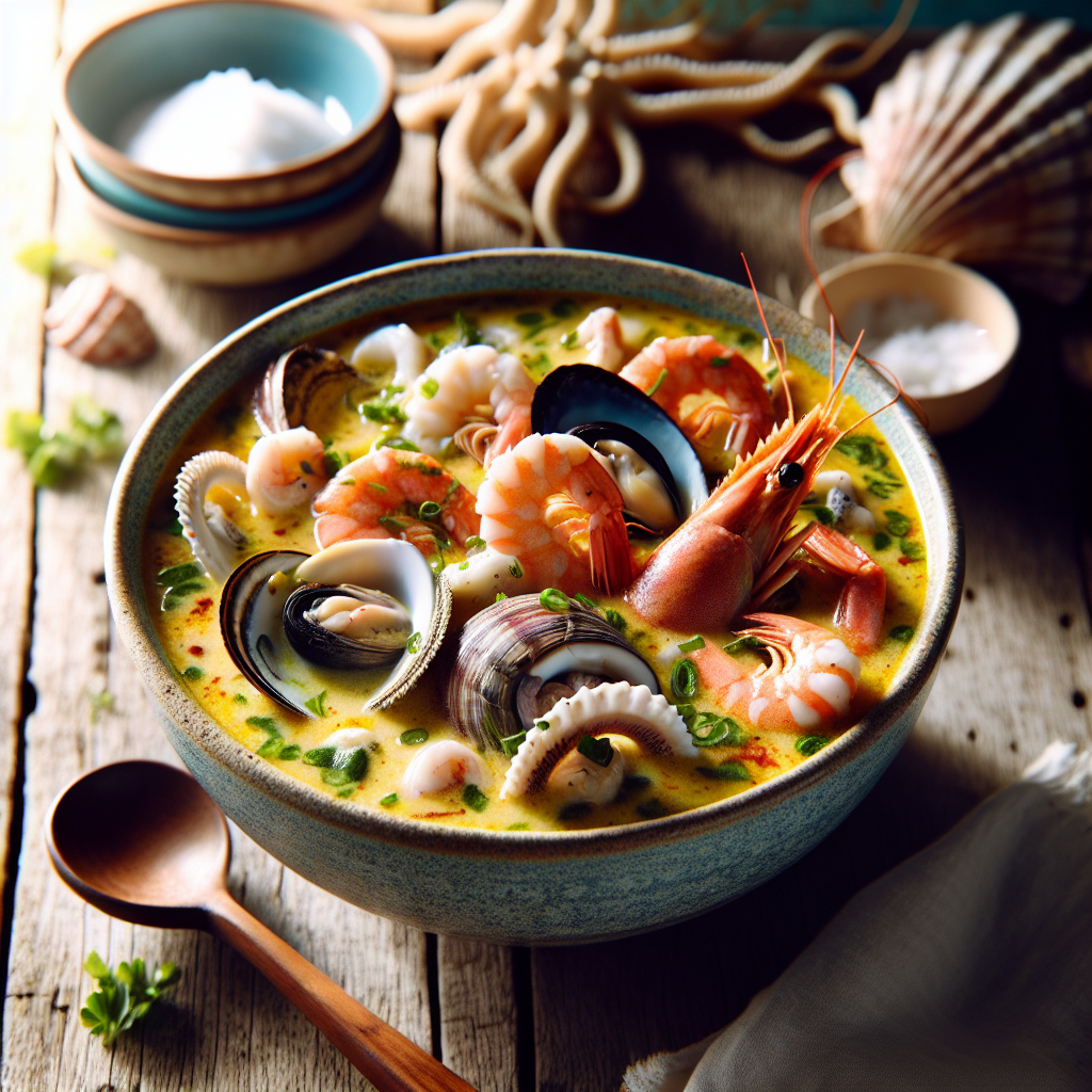 Nationalgericht Fiji: #Fijian Seafood Chowder# (Rezept)